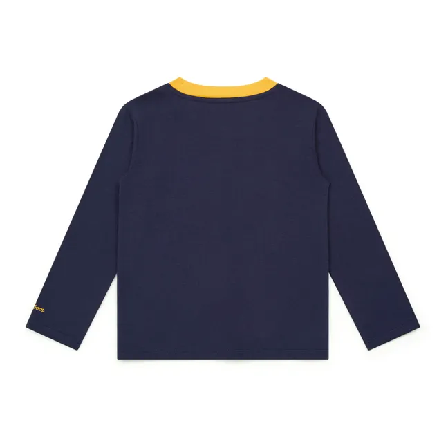 Super Cheese Organic Cotton T-Shirt | Navy blue