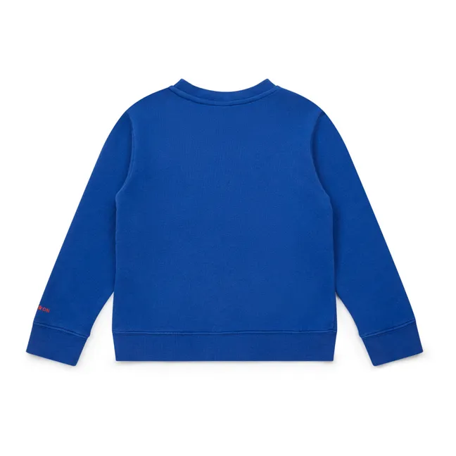 Cool Genius organic cotton sweatshirt | Blue