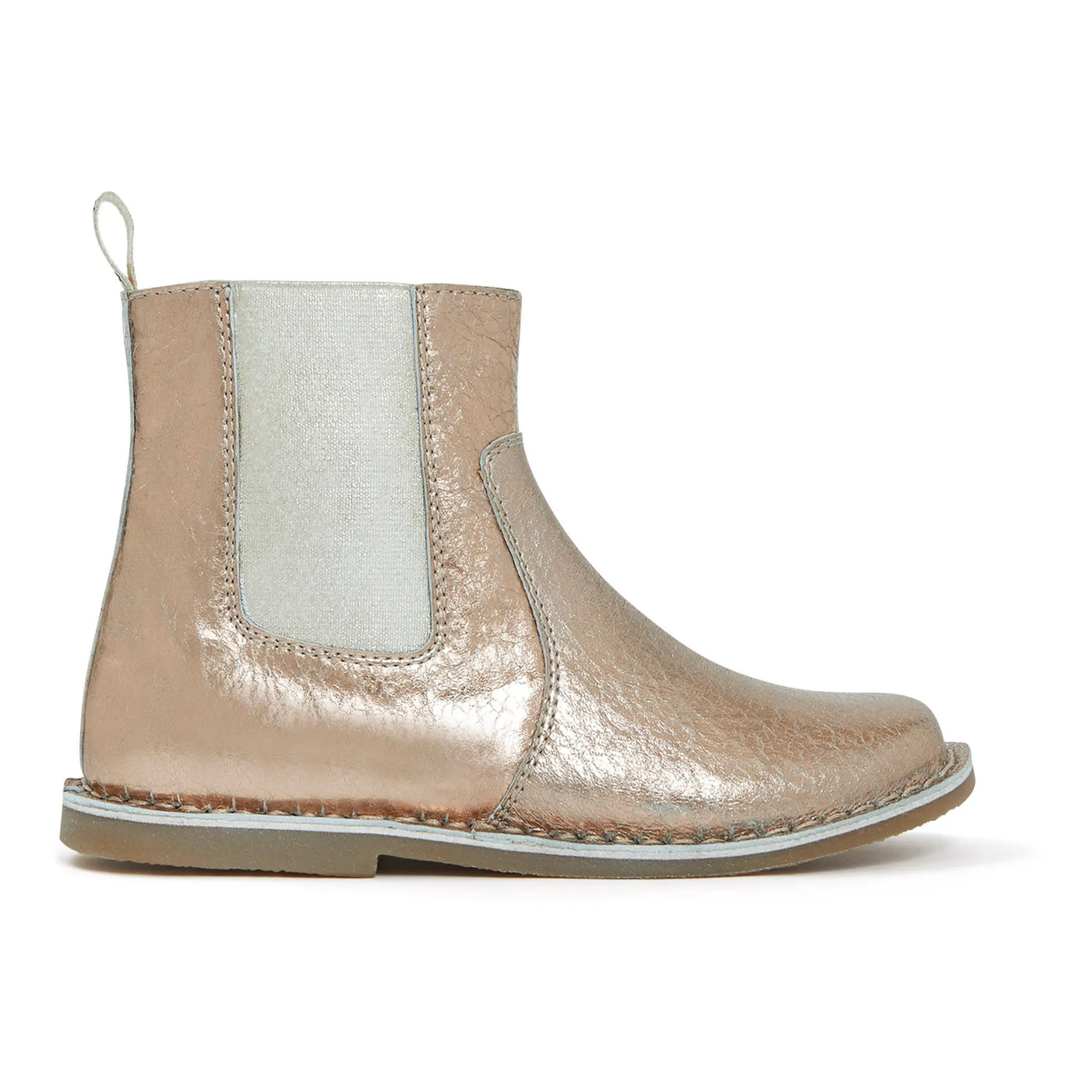 Bonton Pink Lazare Iridescent Leather Boots