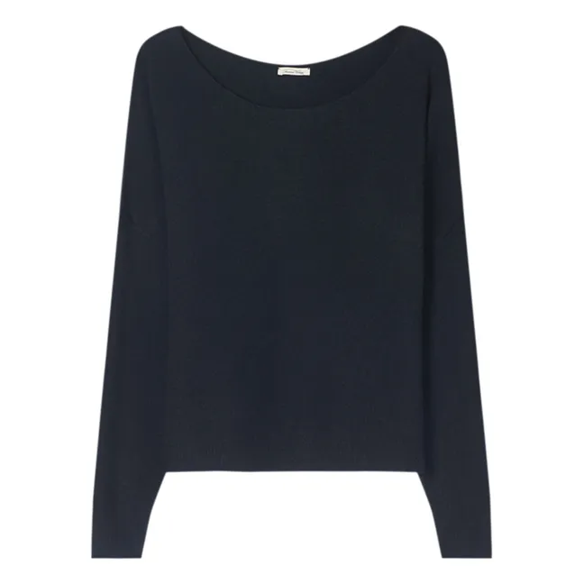 Pull Col Bateau Damsville Laine | Noir
