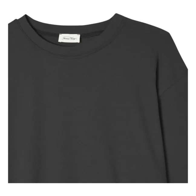 Camiseta de manga larga y cuello barco Ypawood | Carbón