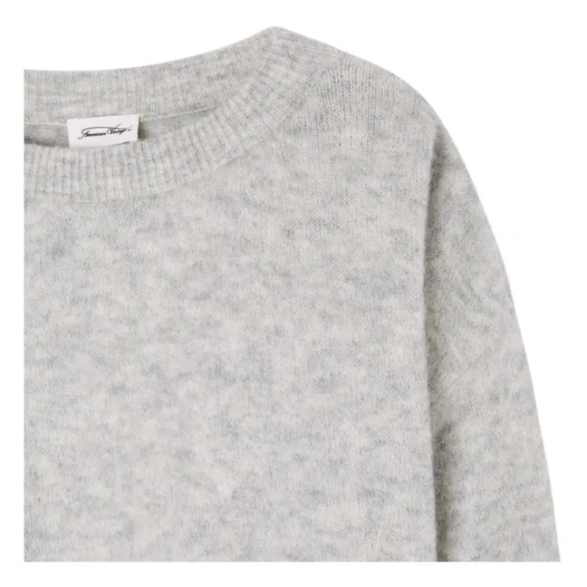Vitow Alpaca and Wool Boatneck Sweater | Light eather grey