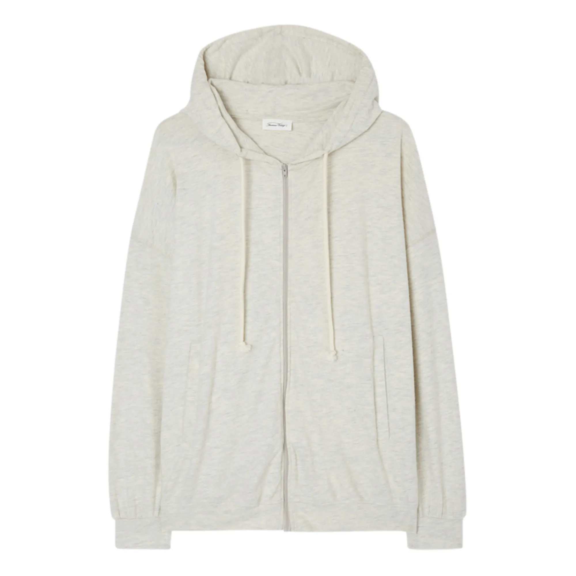 American Vintage Heather Grey Ypawood Zip-Up Sweatshirt