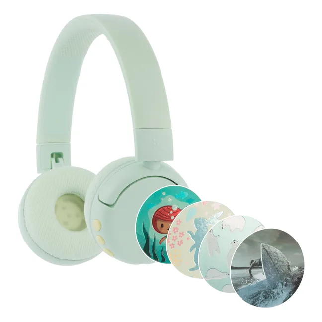 Pop Fun children's headphones | Almond green