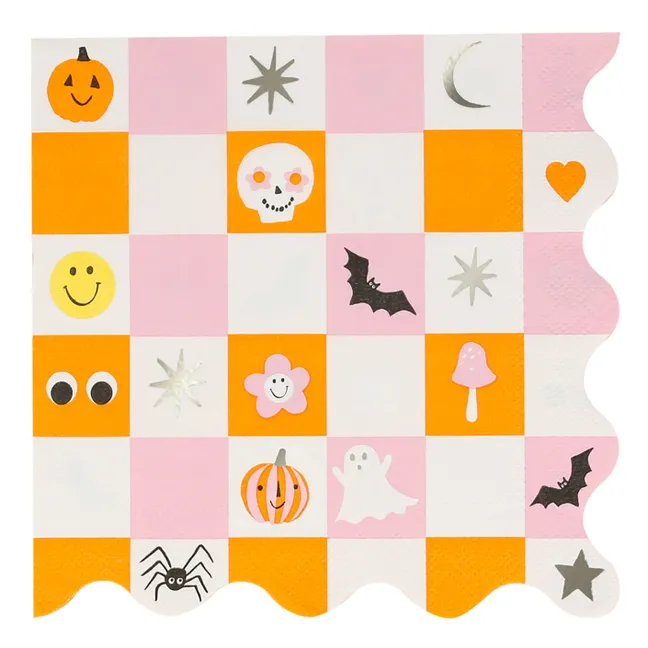 Gandes serviettes Groovy Halloween  - set de 16