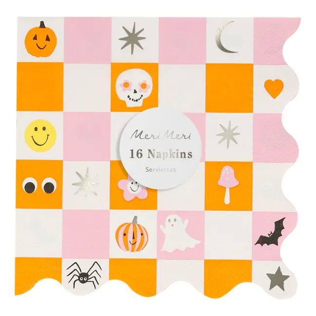Gandes serviettes Groovy Halloween  - set de 16