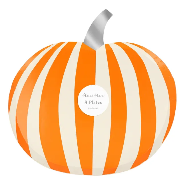 Assiettes Citrouilles - set de 8