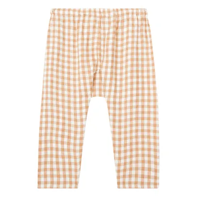 Soor Ploom - Otto Linen Gingham Harem Pants - Peach | Smallable