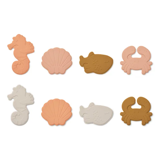 Paola Non-slip shapes for the bath | Pale pink