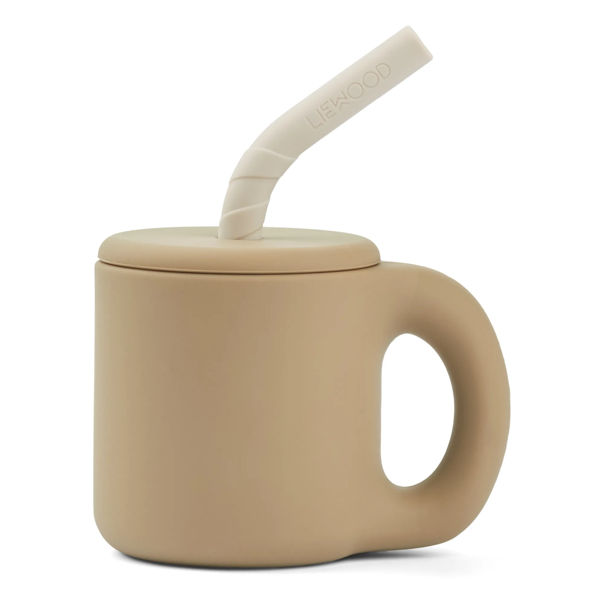 Liewood Beige Jenna Silicone Straw Mug