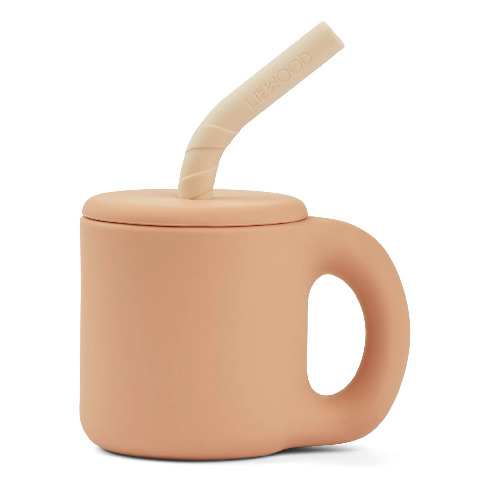 Liewood Pale Pink Jenna Silicone Straw Mug