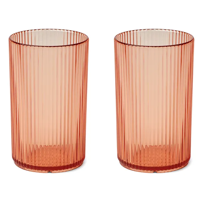Farrel Tritan Glasses - Set of 2 | Pale pink