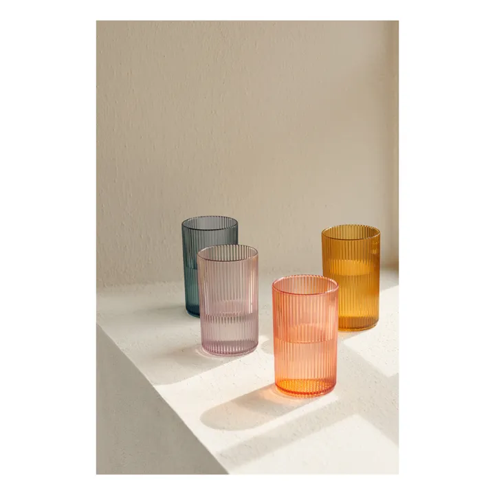 Farrel Tritan Glasses - Set of 2 | Yellow- Product image n°1