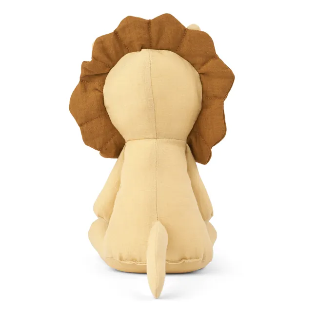 Peluche, modello: leone Halfdan, in cotone bio  | Giallo