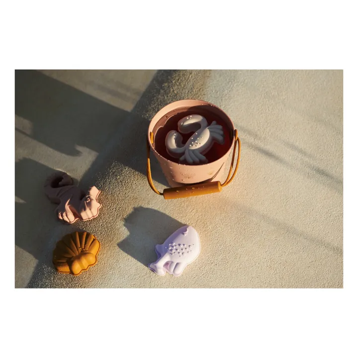 Moldes de playa de silicona Gill - Juego de 4 | Sea creature/Sandy- Imagen del producto n°1