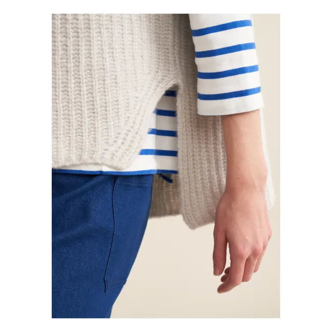 Areg Extra Fine Merino Wool Sweater - Women's Collection | Ecru