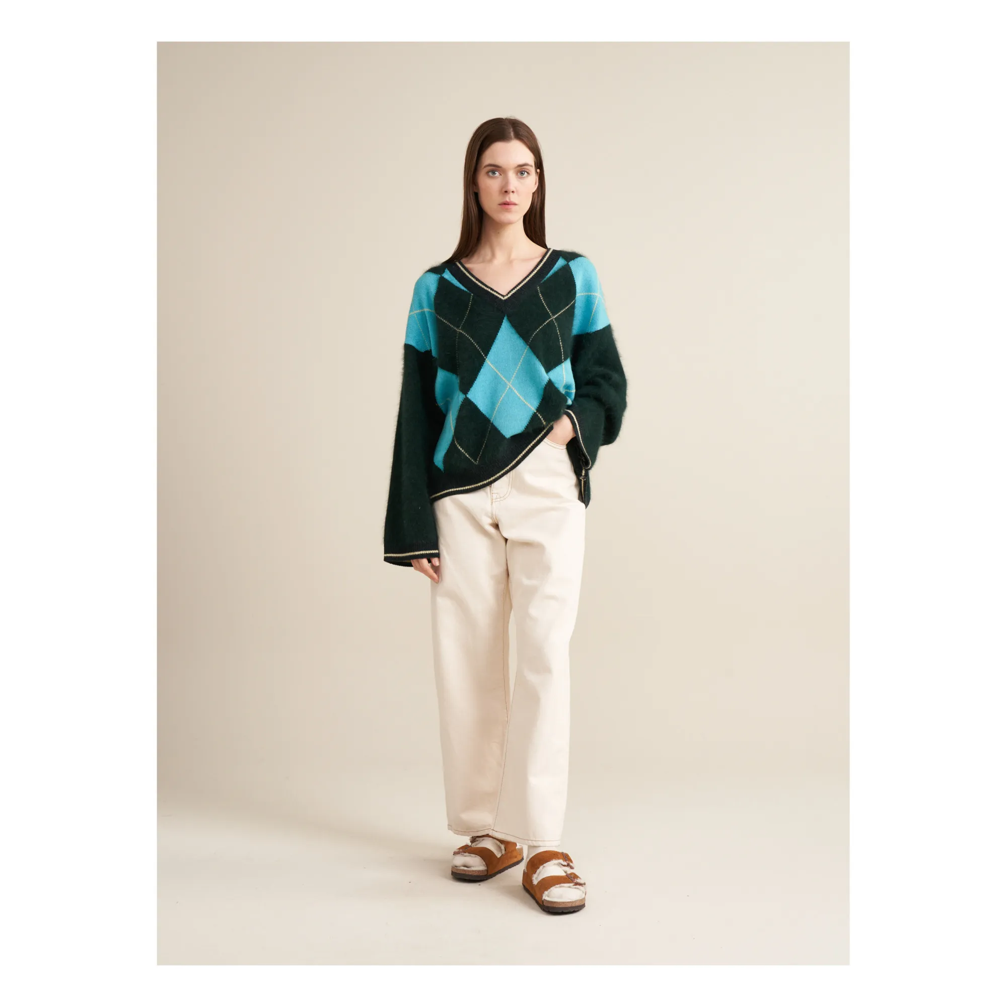 Bellerose Women's Chrome Green Dylh Angora Sweater - Collection