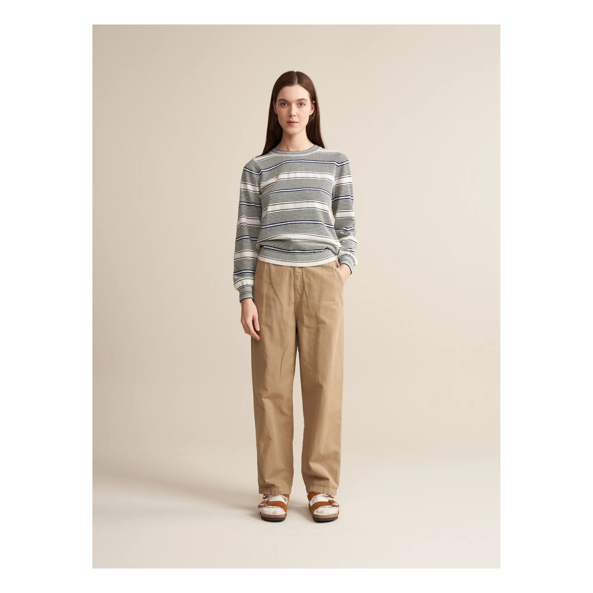 Bellerose Women's Grey Gopsy Stripes Sweater - Collection