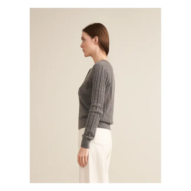 Rybba Jersey de lana merina extrafina - Colección Mujer | Gris