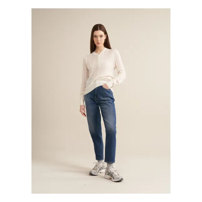 Rybba Jersey de lana merina extrafina - Colección Mujer | Crudo