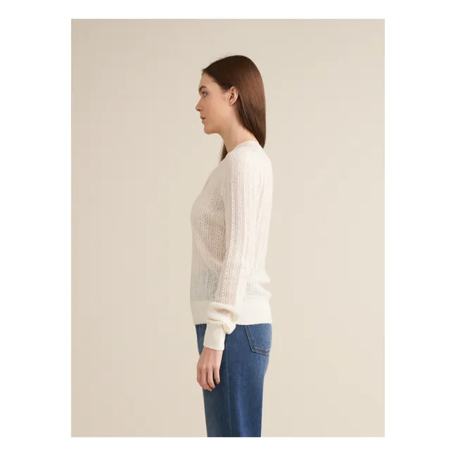 Rybba Jersey de lana merina extrafina - Colección Mujer | Crudo