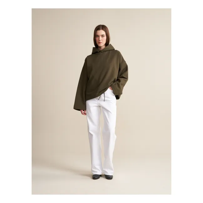Sudadera Cate de algodón orgánico - Colección Mujer | Verde Kaki
