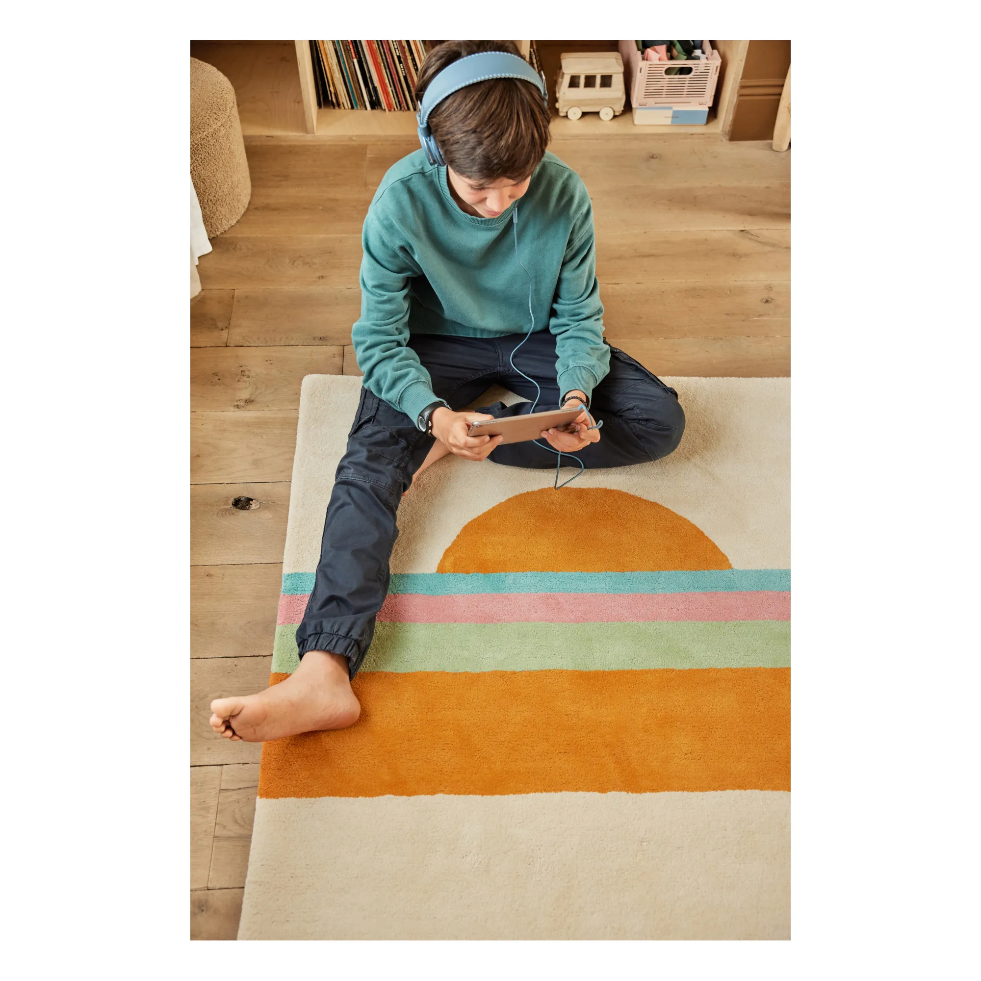 Tapis Sunset | Orange- Image produit n°1