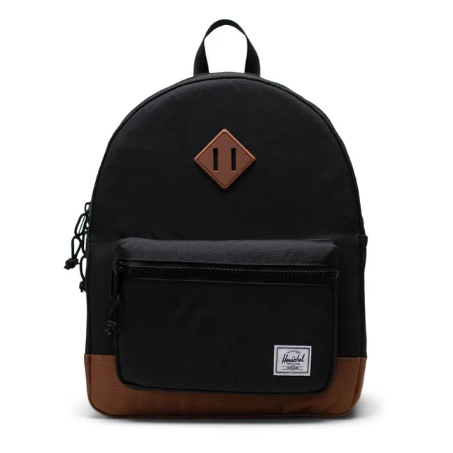 Heritage Plain Recycled Backpack | Black