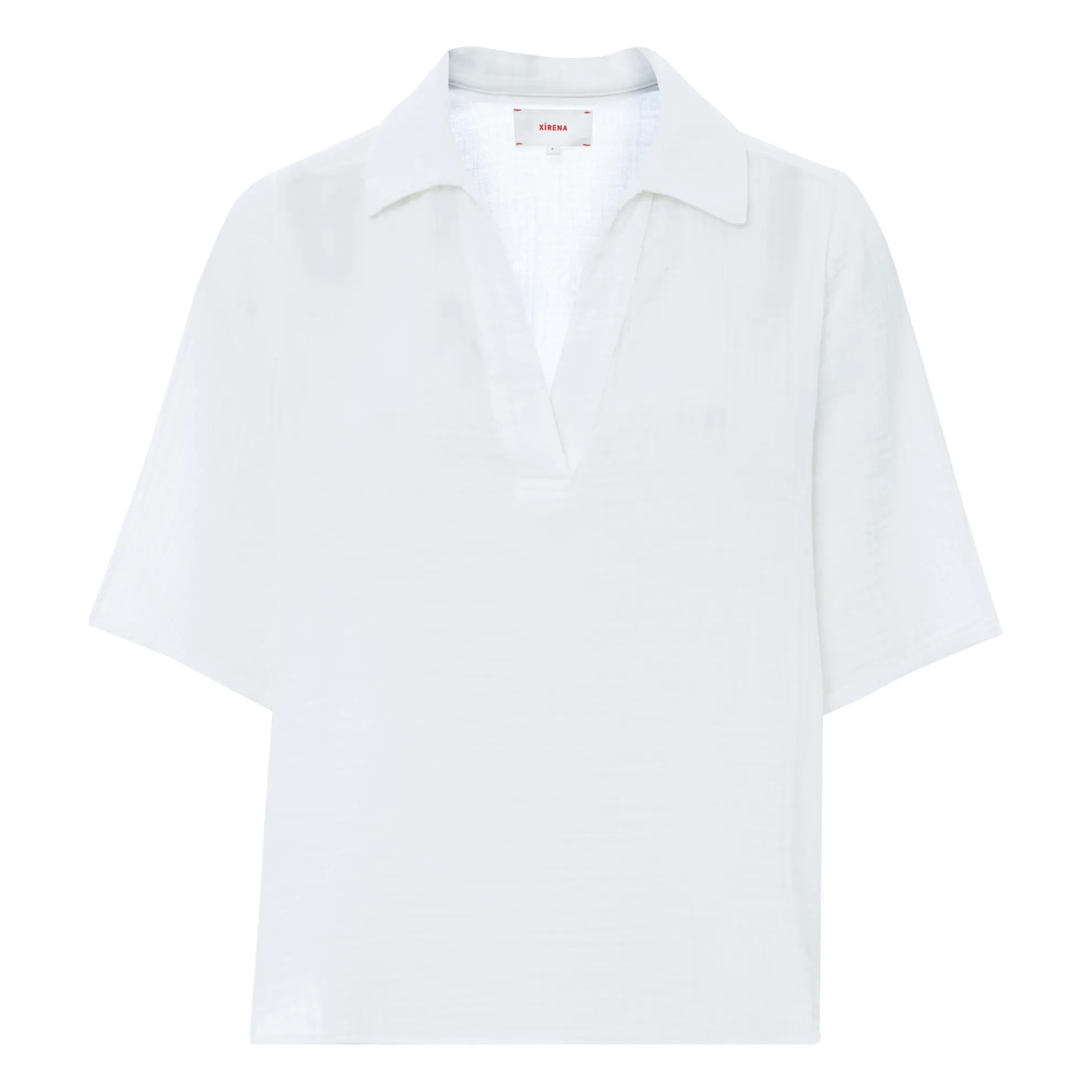 Xirena White Ryder Cotton Gauze Blouse