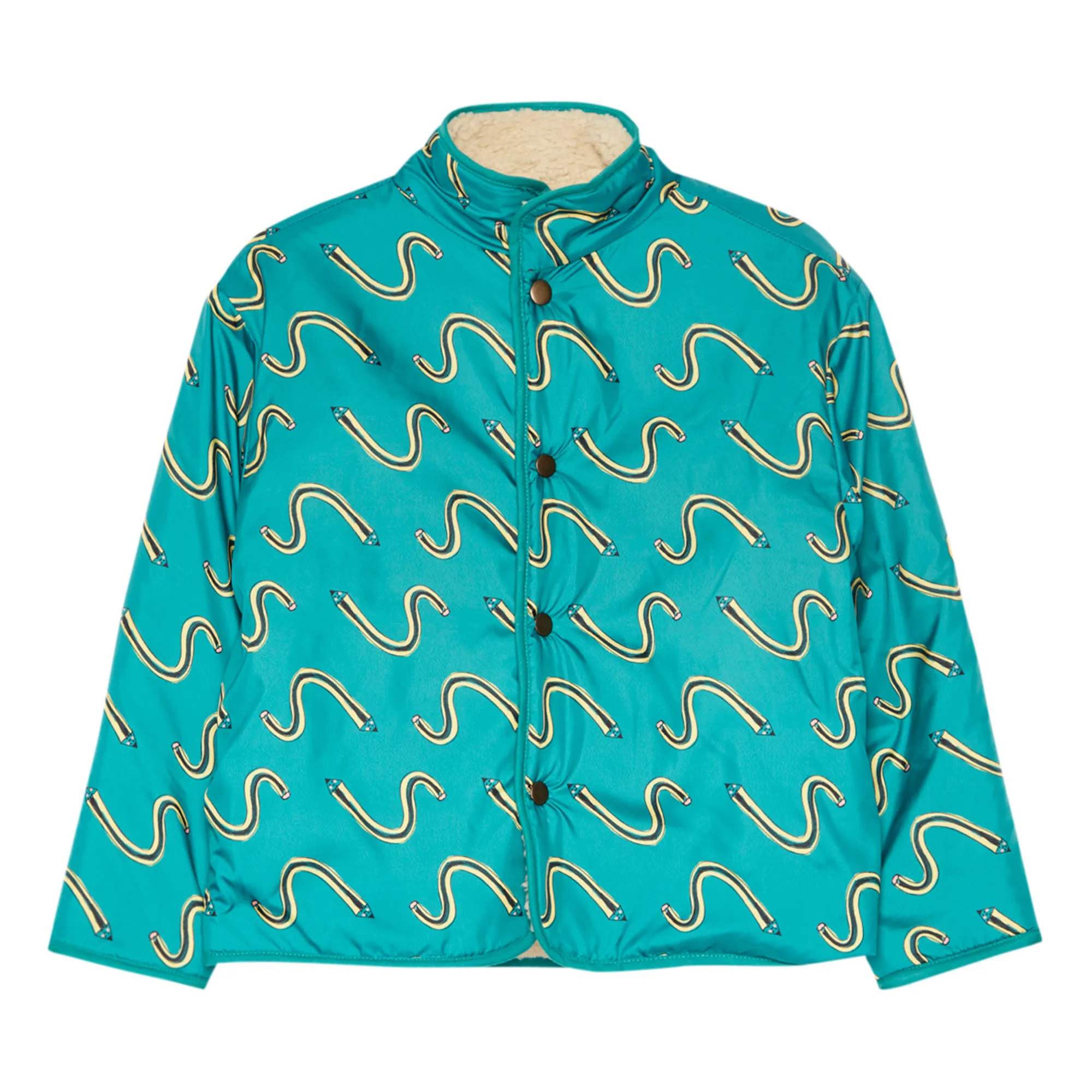 Weekend House Green Reversible Pencil Fur Jacket