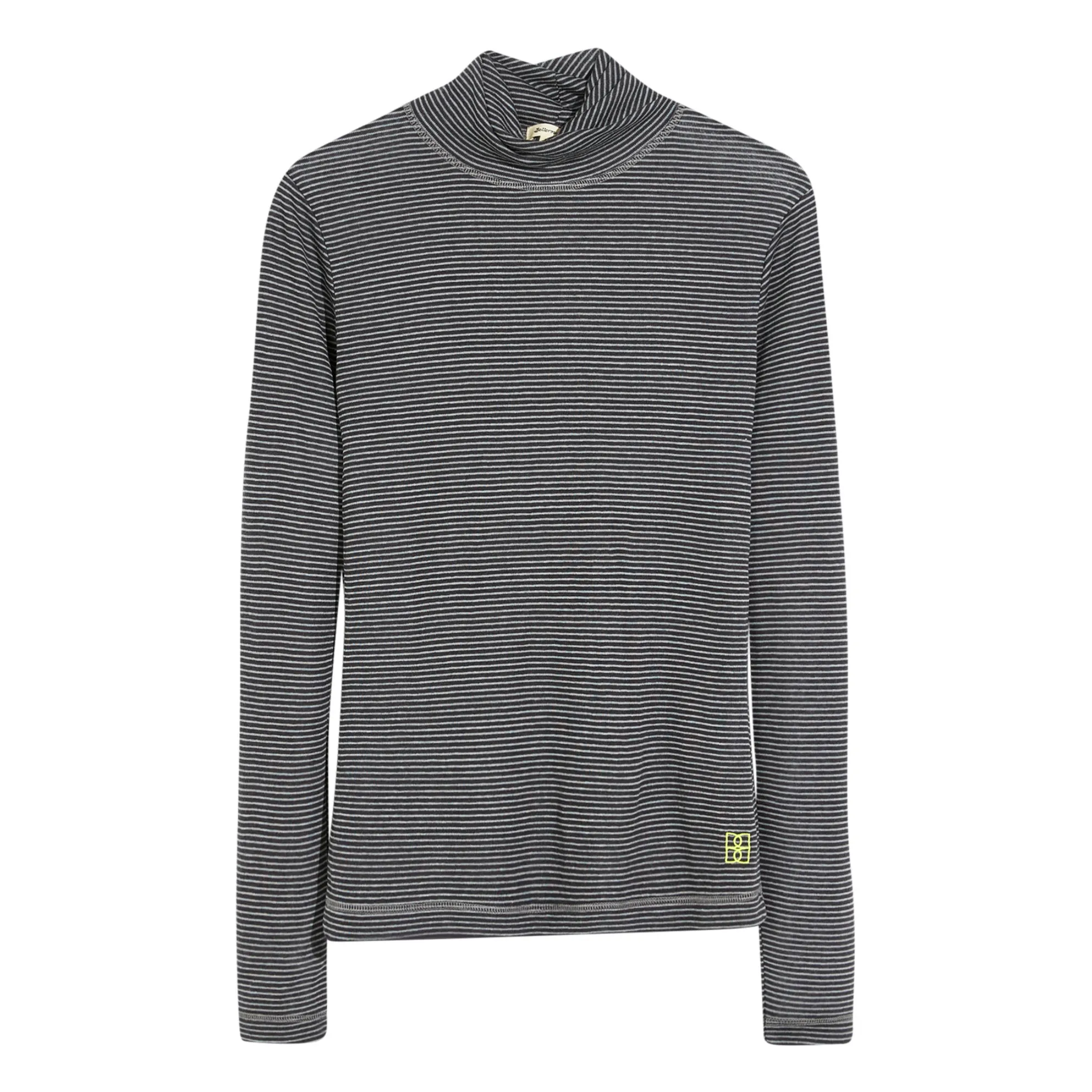 Bellerose Women's Grey Stripes Vinny Crew Neck T-Shirt - Collection