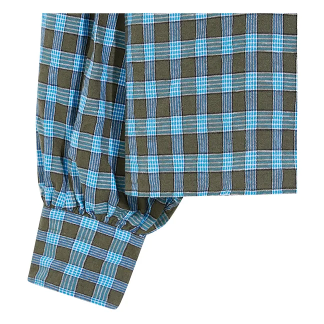 Chemise Graff Carreaux - Collection Femme | Bleu