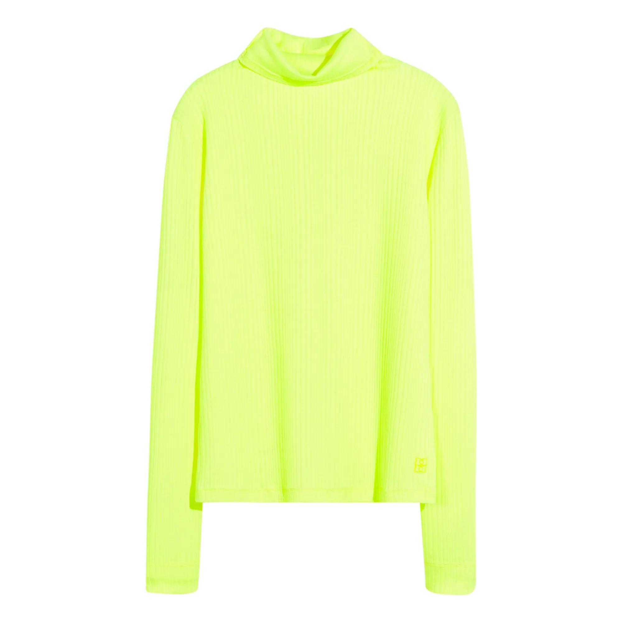 Bellerose Women's Fluorescent Yellow Vixen Crew Neck T-Shirt - Collection