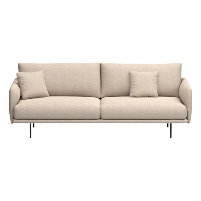 Canapé 3 places Isly en tissu chiné - 205 cm