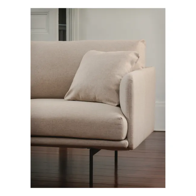 Canapé 3 places Isly en velours gratté - 205 cm | Cognac