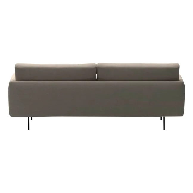 Canapé 3 places Isly en velours gratté - 205 cm | Vert kaki