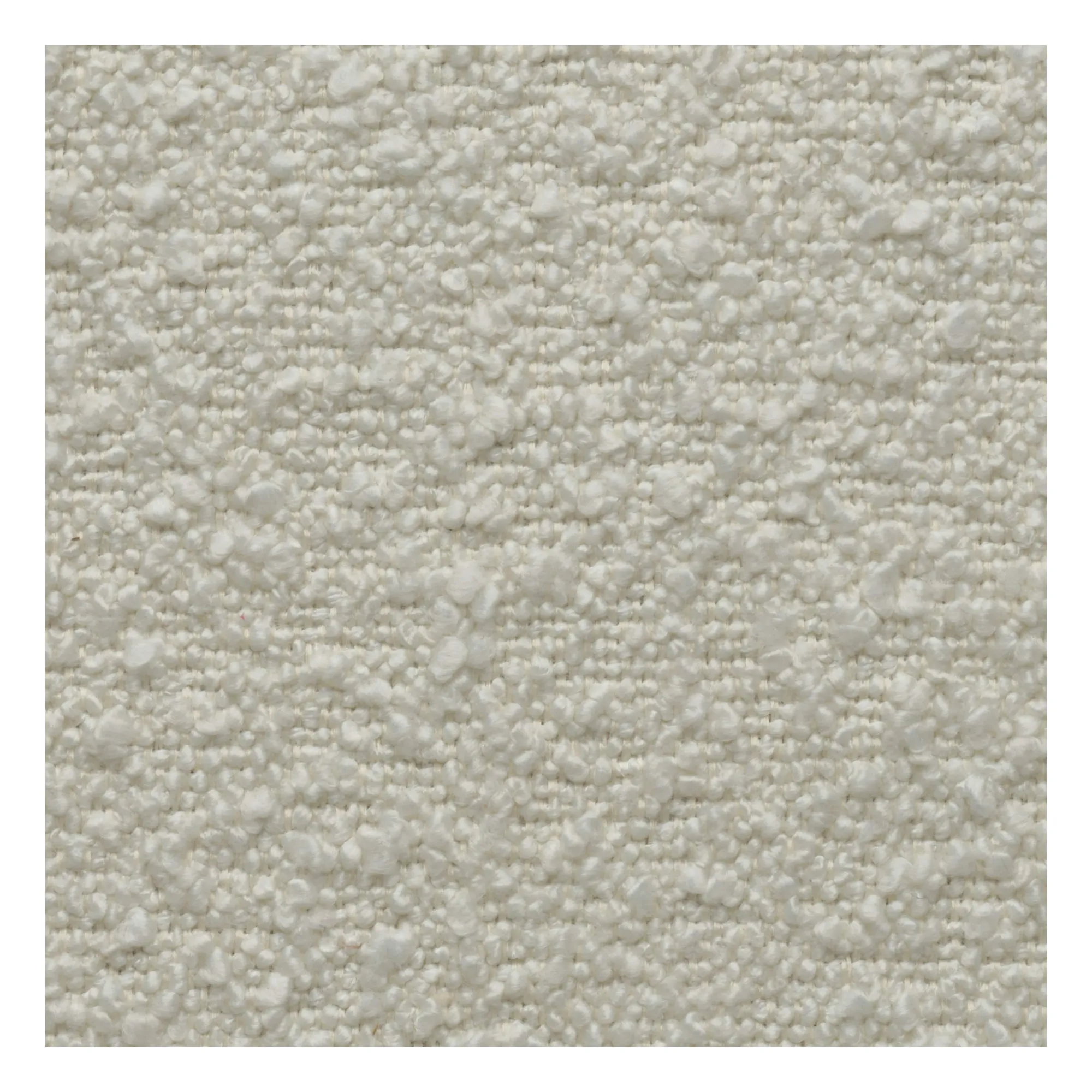 Fauteuil Nicolo en bouclette et chêne fumé - 65 cm | Off-White- Image produit n°3