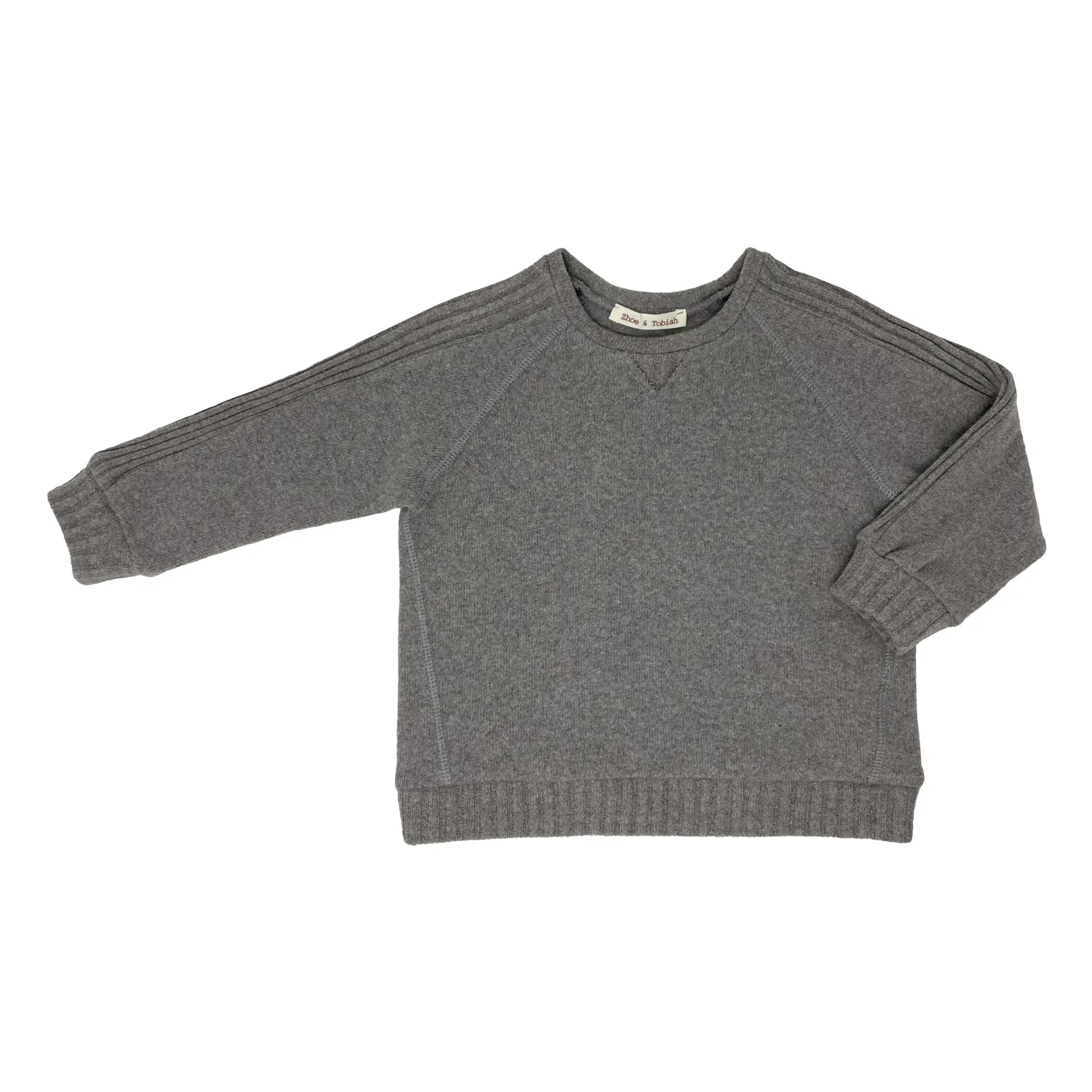 Zhoe & Tobiah Heather Grey Knitted Jumper