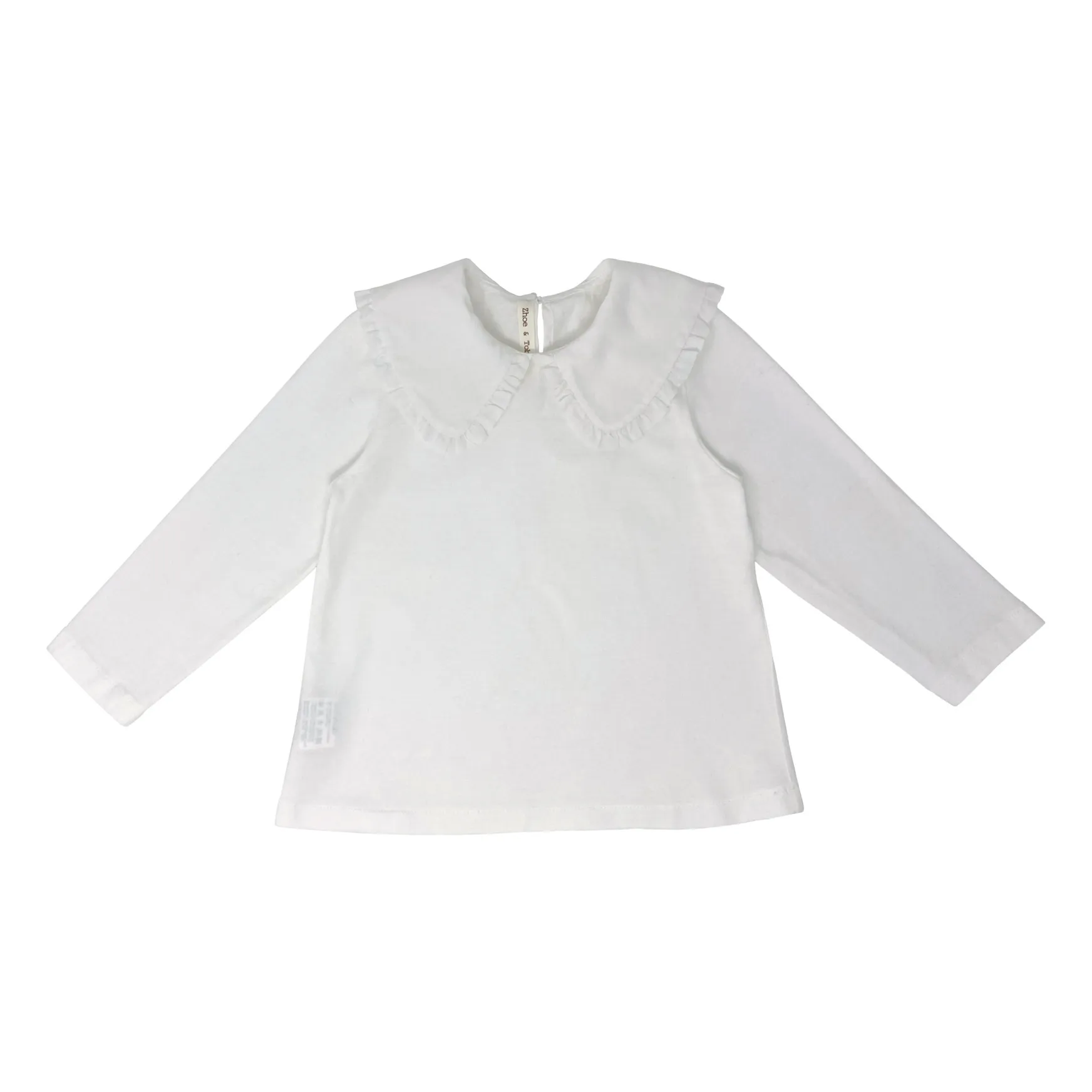 Zhoe & Tobiah Ecru Collared T-Shirt