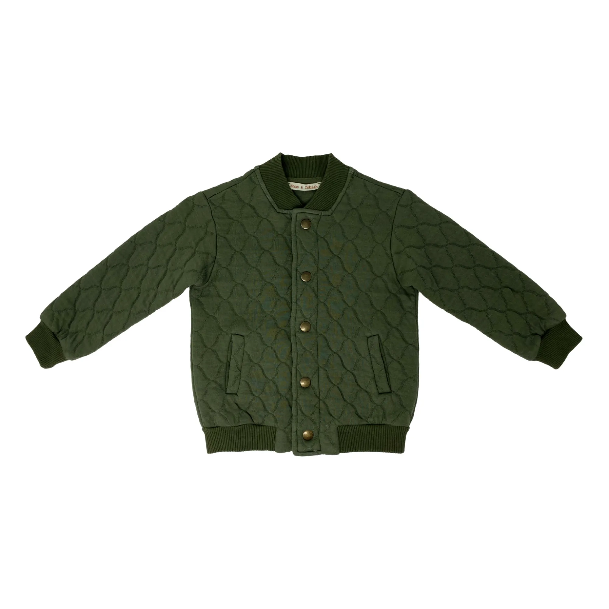 Zhoe & Tobiah Khaki Quilted Fleece Jacket