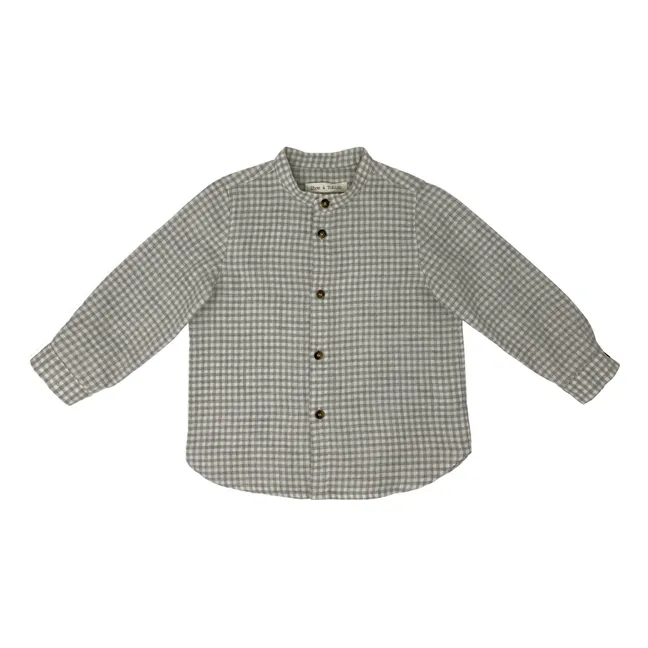 Checkered Shirt | Heather grey