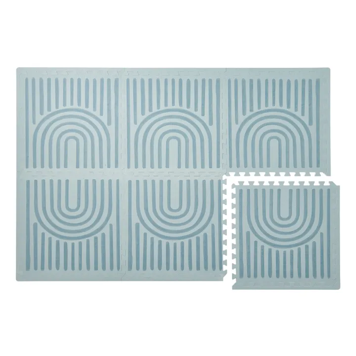 Tapis de jeu modulable Linear | Bleu gris- Image produit n°0