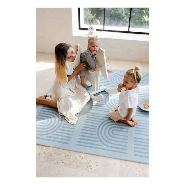 Tapis de jeu modulable Linear | Bleu gris