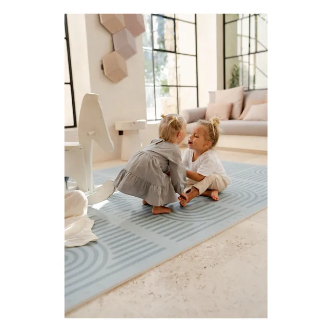 Tapis de jeu modulable Linear | Bleu gris
