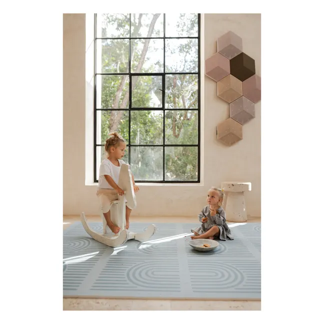 Modularer Spielteppich Zahlen | Graublau