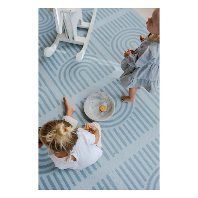 Tapis de jeu modulable Linear | Bleu gris
