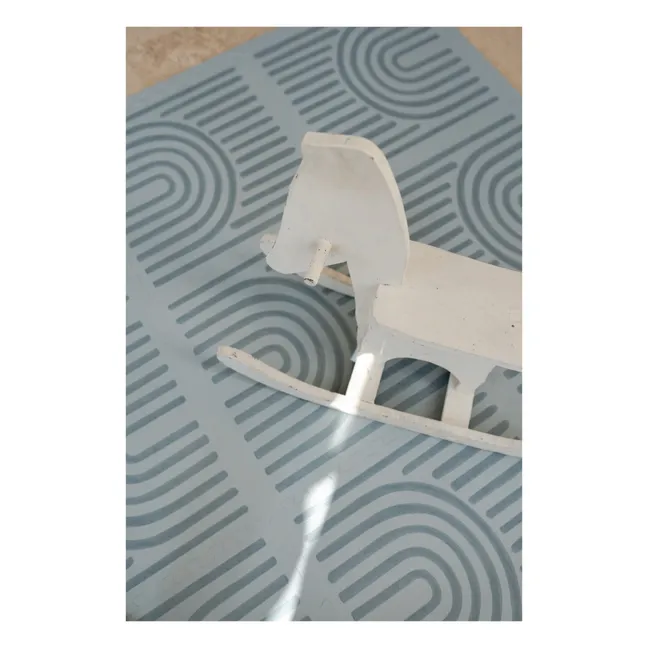 Tapis de jeu modulable Linear | Bleu gris
