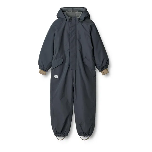Miko Tech Solid Color Recycled Material Ski Suit | Navy blue