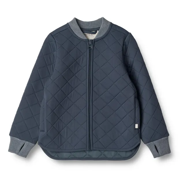Giacca trapuntata, in materiali riciclati, modello: Loui | Blu marino