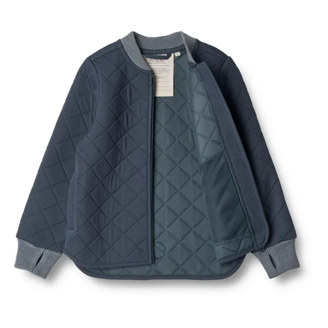 Giacca trapuntata, in materiali riciclati, modello: Loui | Blu marino